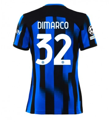 Inter Milan Federico Dimarco #32 Primera Equipación Mujer 2023-24 Manga Corta